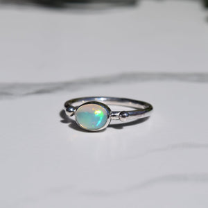 Opal Double Dot Ring