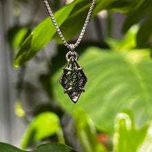 Load image into Gallery viewer, Black Rutilated Quartz Prong Necklace