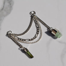 Load image into Gallery viewer, Double Tourmaline Ear Chain
