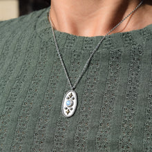Load image into Gallery viewer, Moonstone Mixed Metal Pendant