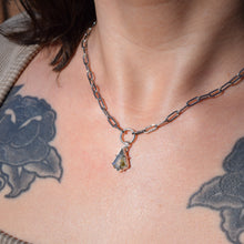 Load image into Gallery viewer, Labradorite Prong Necklace