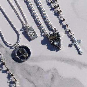 Pyrite Regal Rose Necklace