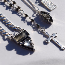 Load image into Gallery viewer, Cross Pyrite Lariat