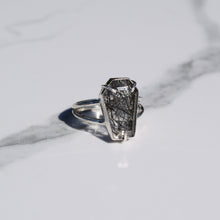 Load image into Gallery viewer, Black Rutilated Quartz Coffin Ring