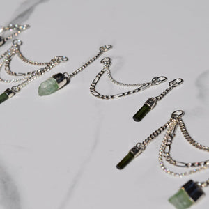 Double Tourmaline Ear Chain