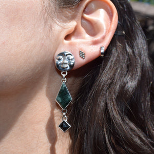 Luna Jade & Onyx Earrings