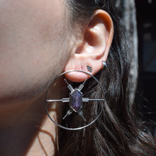 Load image into Gallery viewer, Stellar Shimmer Sapphire Earrings