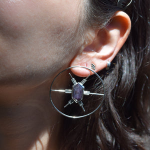 Stellar Shimmer Sapphire Earrings