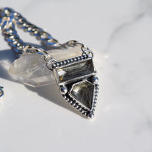Load image into Gallery viewer, Pyrite Regal Rose Necklace