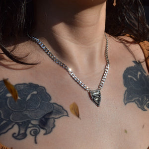 Pyrite Regal Rose Necklace