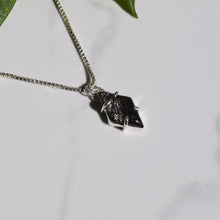 Load image into Gallery viewer, Black Rutilated Quartz Prong Necklace